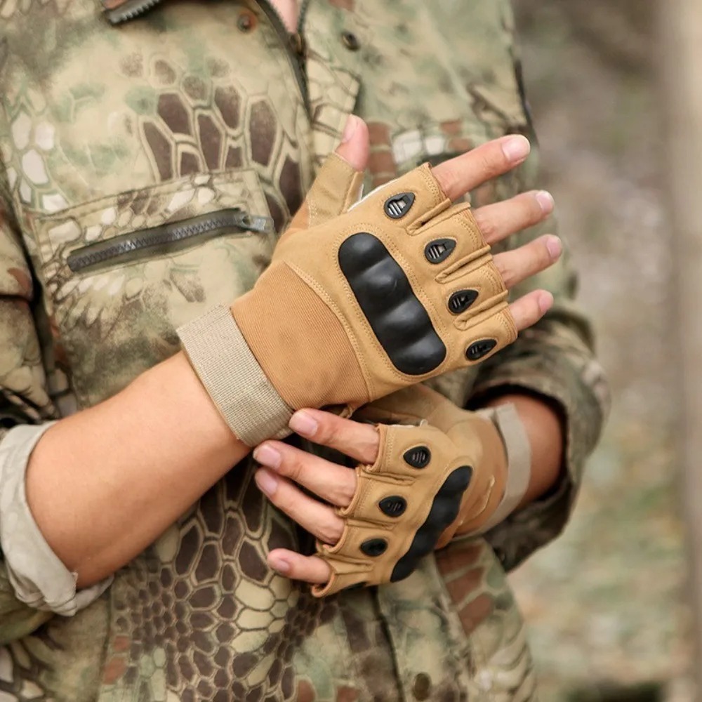 Motorcycle Glove Knuckle - Gants tactiques d'extérieur à doigts entiers,